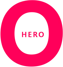 Momo Hero business template builder Pink Red SQ icon
